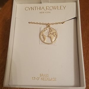 Cynthia Rowley Earth Brass Necklace New 